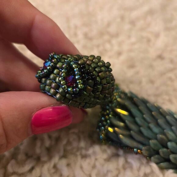 Snake Bracelet Beaded Unique - Picture 10 of 11